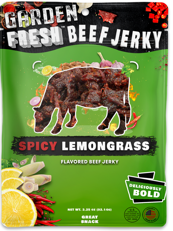 Spicy Lemongrass - Garden Fresh Beef Jerky